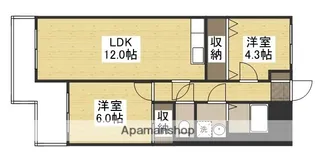 リエゾン原【4階】の間取り