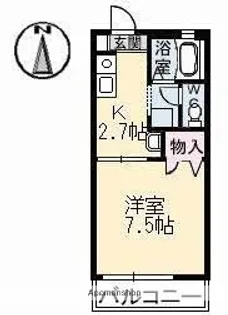 コロニーK A棟【1階】の間取り