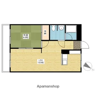カサベルデ東山【1階】の間取り