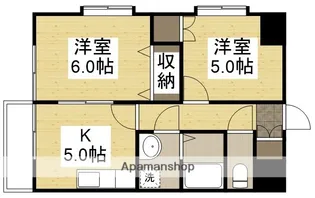 キャッスル絵図町【101号室】の間取り