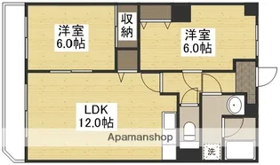 アリベ国富【502号室】の間取り