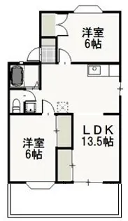 ファミーユ・ビボ D【1階】の間取り