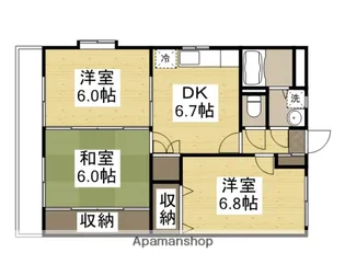 モンルポ【2階】の間取り