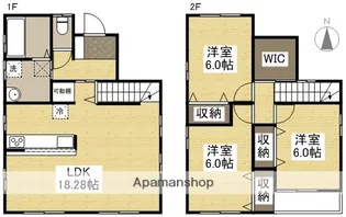 岡山県岡山市北区大安寺中町【一戸建】の間取り