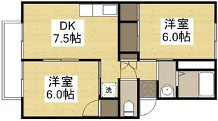 ステラマリス田中 B【202号室】の間取り
