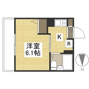 パークハイムふくい【1階】の間取り