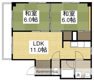YS岩田町ビル【401号室】の間取り