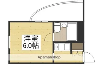 アルファ清心町Ⅰ【3階】の間取り