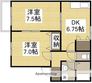 コーポ神正 B棟【2階】の間取り