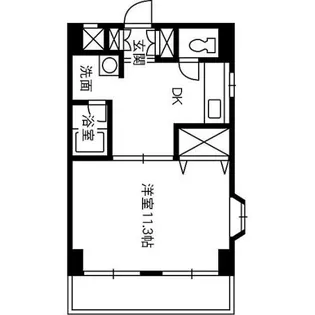グランドール新福【209号室】の間取り