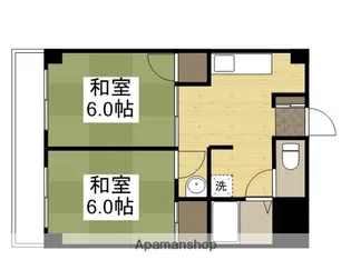 グランディール門田屋敷【701号室】の間取り