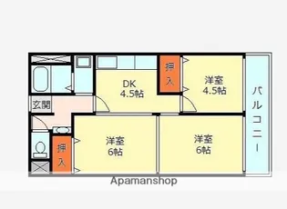 セントエルモ門田文化町【503号室】の間取り