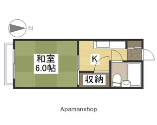 コーポ難波【203号室】の間取り