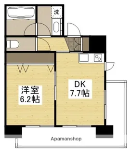 ハアラン高柳【5階】の間取り