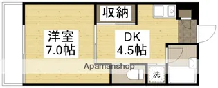 パーティアム津高【108号室】の間取り