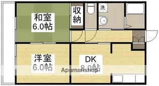 リバティ安原Ⅲ【102号室】の間取り