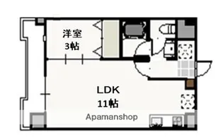 フォンティーヌ弓之町【2階】の間取り