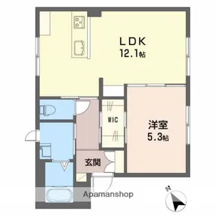 ドミールウエダ【1階】の間取り