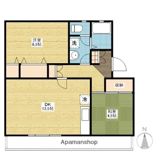 サンライズパレス【3階】の間取り