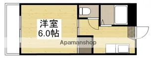 Uマンション【108号室】の間取り