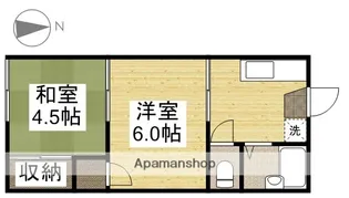 ヒカリコーポⅡ【203号室】の間取り