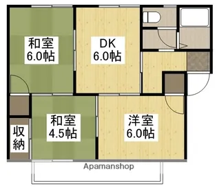 プレジール堀田2号棟【1階】の間取り