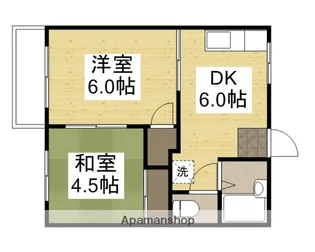 コーポ明和B棟【2階】の間取り