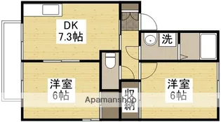 ディアコートLOVEⅢ D棟【101号室】の間取り