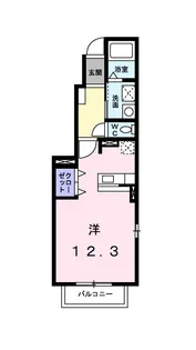 ヌーベル モリヤス【1階】の間取り