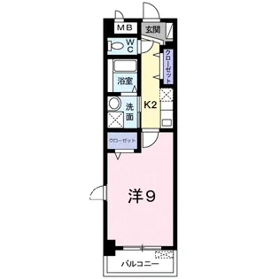 プラシード倉敷【5階】の間取り