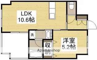 ピュアライン医大東【5階】の間取り