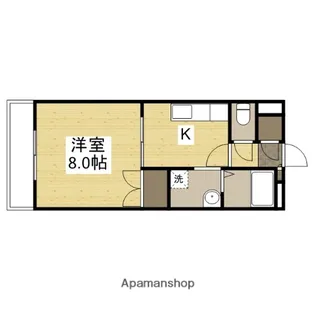 グローリー中庄【2階】の間取り