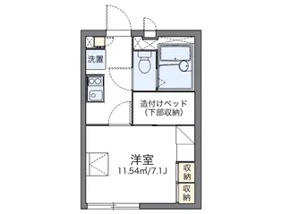 レオパレスバロン【1階】の間取り