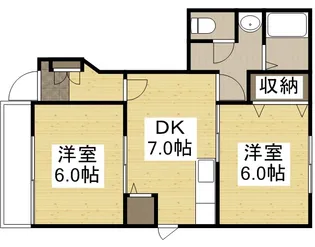 ブルーム・ミヤケ【1階】の間取り