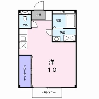 あんてぃーく【2階】の間取り