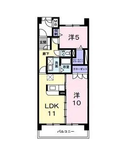 エクセレント・ヴィラ【5階】の間取り