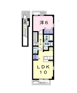 トライアン・ファント A【2階】の間取り