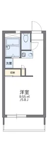 レオパレスラピュタ【206号室】の間取り