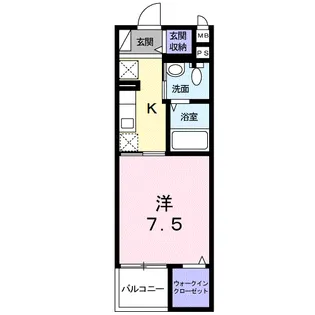 グレイスKIKKAWA【4階】の間取り