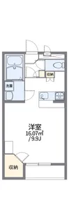 レオパレスサンハイム中島B【2階】の間取り