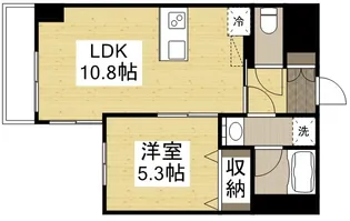 エスコパークヒルズ問屋町【5階】の間取り