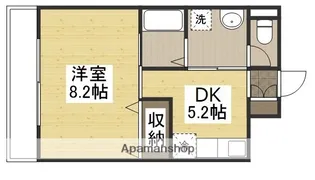 ビュー倉敷【5階】の間取り