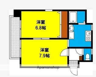 メゾンシャンティ【402号室】の間取り