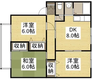 ファミール宮川 D【1階】の間取り