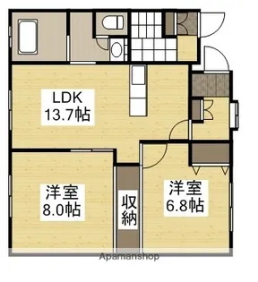 フィオーレ【1階】の間取り