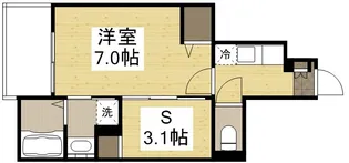 エル ヴィータ 倉敷・A【102号室】の間取り