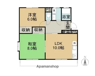 マスカットハイツB【2階】の間取り