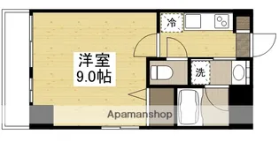 月光 岡山市役所前【1階】の間取り