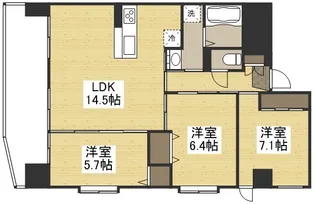 福富グリーンマンション【4階】の間取り