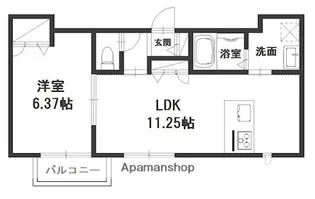 ソラーナ上富井【2階】の間取り